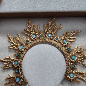 Gold Leaves Goddess Headband Forest Princess Headwear